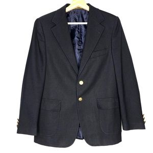 Perry Ellis Men Schoolboy Black Blazer Jacket Office Career Formal School Event